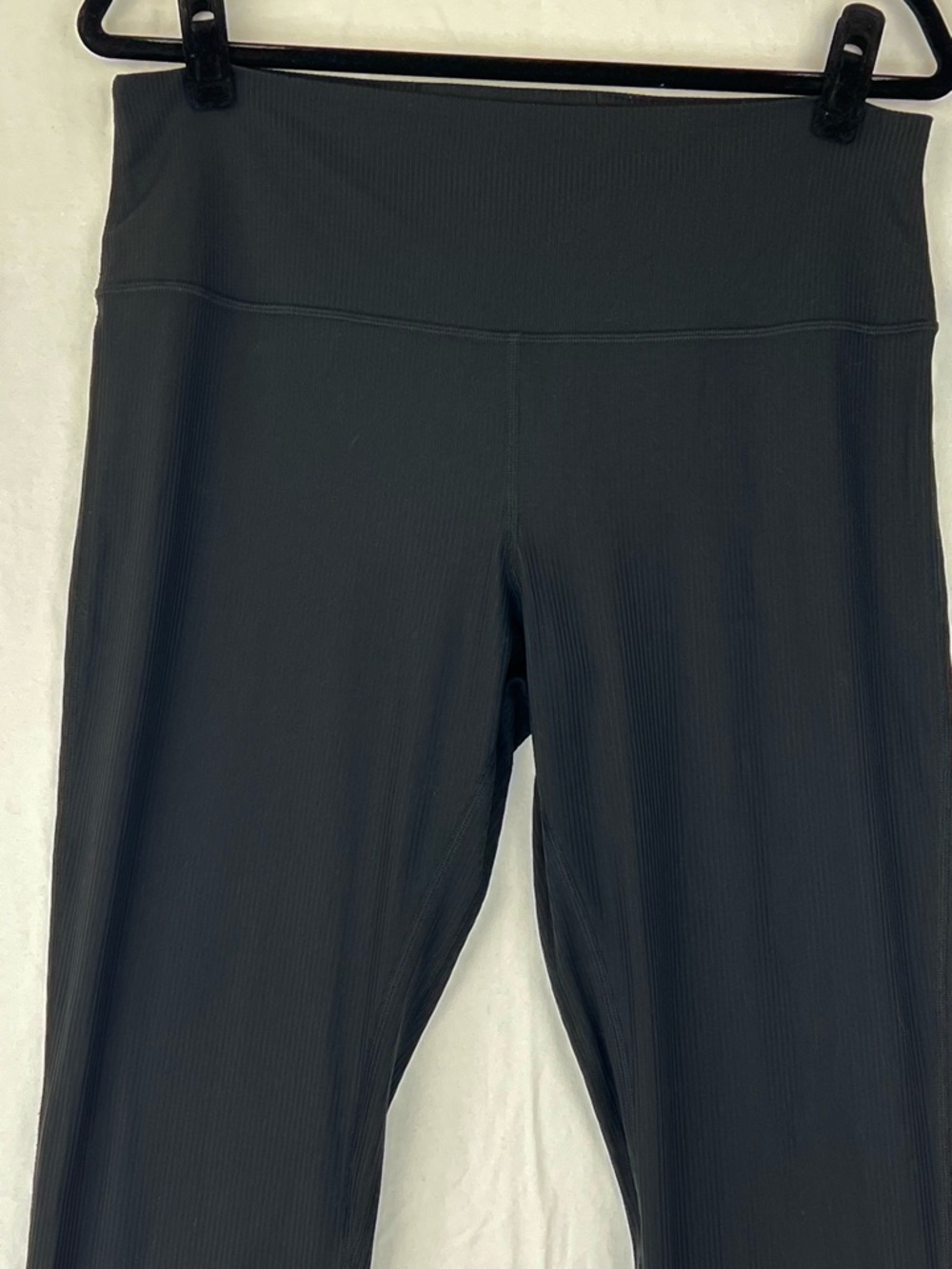 Lululemon Align Ribbed Mini-Flared Pant Black Sz 14 Yoga Travel Casual - Picture 9 of 13